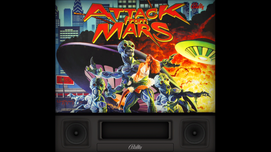 Attack From Mars backglass image